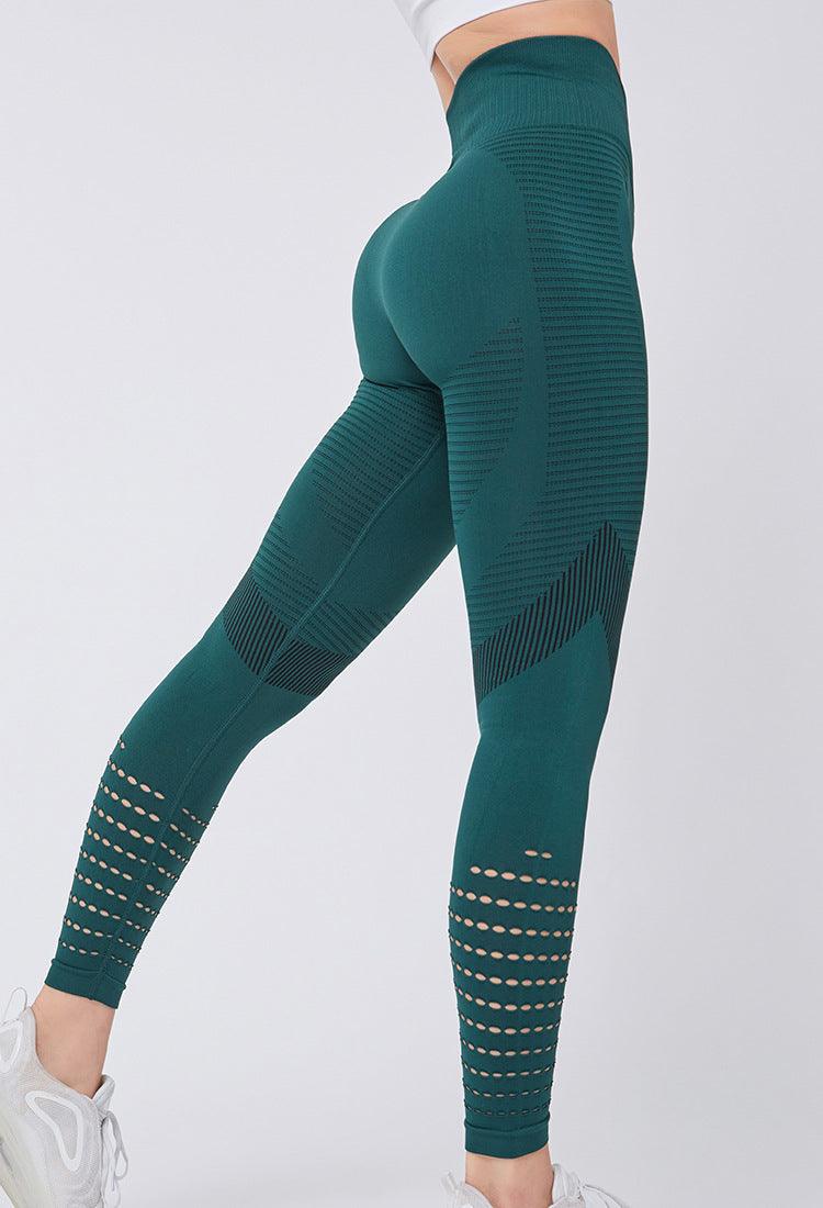 High Waisted Mesh Seamless Fitness Leggings for Gym and Running