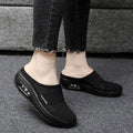 Women's Lightweight Air Cushion Walking Sneakers Knit Slip-Ons