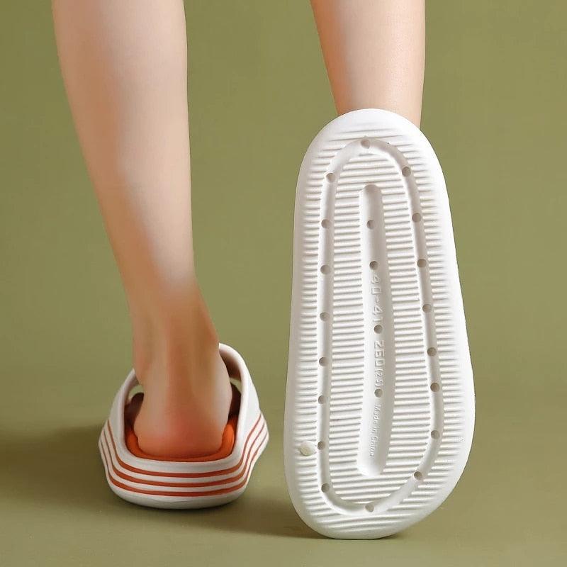 Women’s Thick Sole Cloud Slides – Non-Slip EVA Pool & Beach Sandals