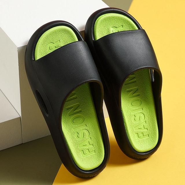 Women’s Thick Sole Cloud Slides – Non-Slip EVA Pool & Beach Sandals