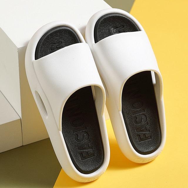 Women’s Thick Sole Cloud Slides – Non-Slip EVA Pool & Beach Sandals