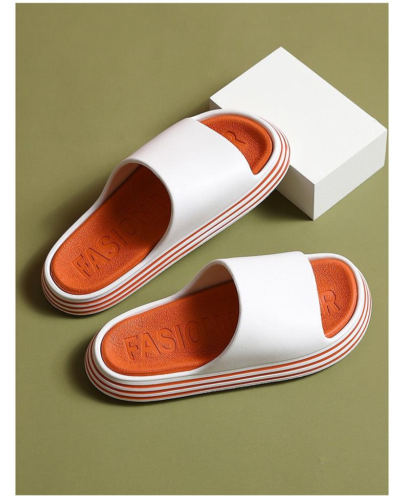 Women’s Thick Sole Cloud Slides – Non-Slip EVA Pool & Beach Sandals