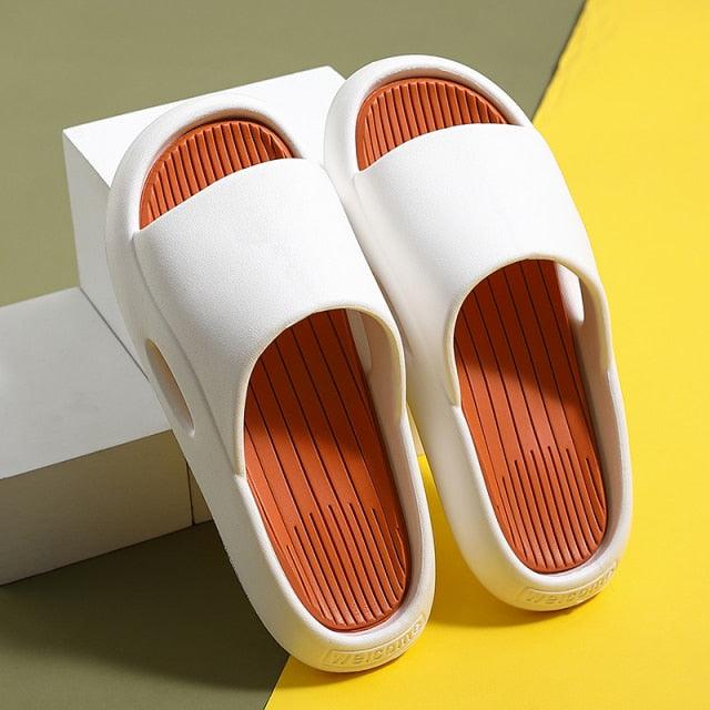 Women’s Thick Sole Cloud Slides – Non-Slip EVA Pool & Beach Sandals