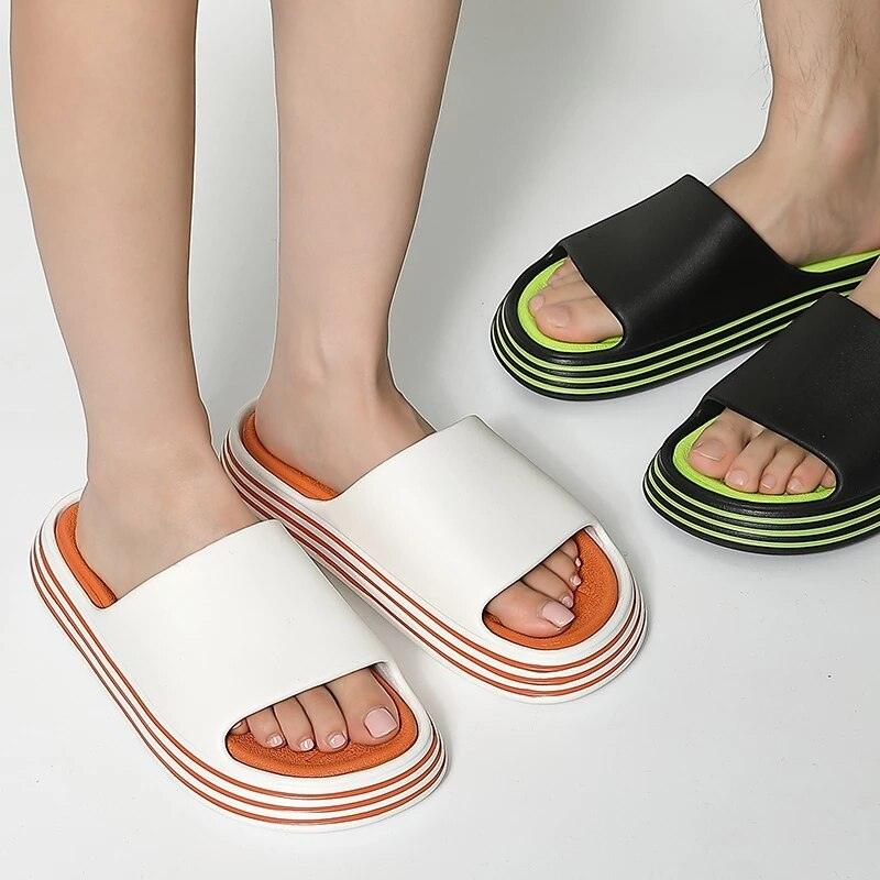 Women’s Thick Sole Cloud Slides – Non-Slip EVA Pool & Beach Sandals