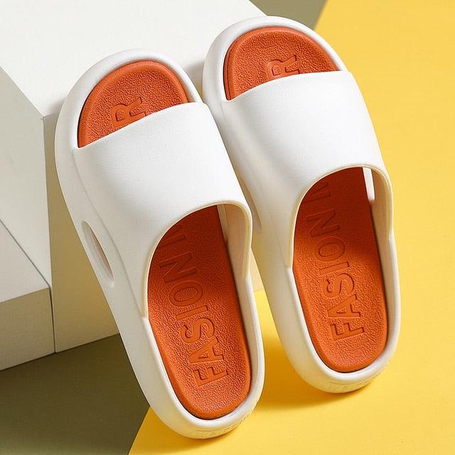Women’s Thick Sole Cloud Slides – Non-Slip EVA Pool & Beach Sandals