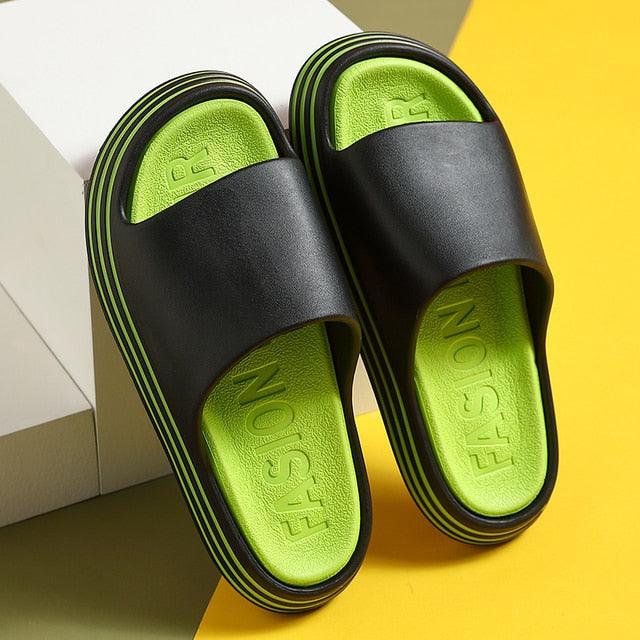 Women’s Thick Sole Cloud Slides – Non-Slip EVA Pool & Beach Sandals
