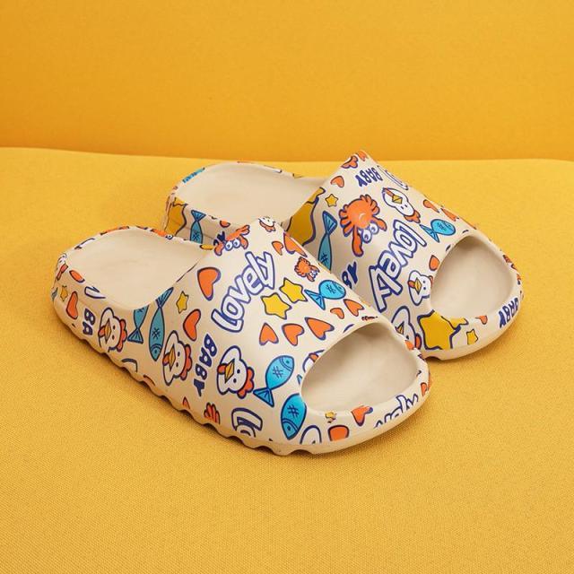 Cloud Cushion Platform Slides: Minimalist Non-Slip Beach Sandals