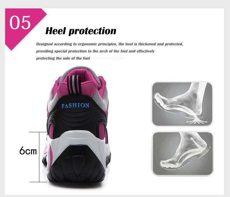 Women's Air Cushion Athletic Walking Sneakers Lightweight Mesh Shoes