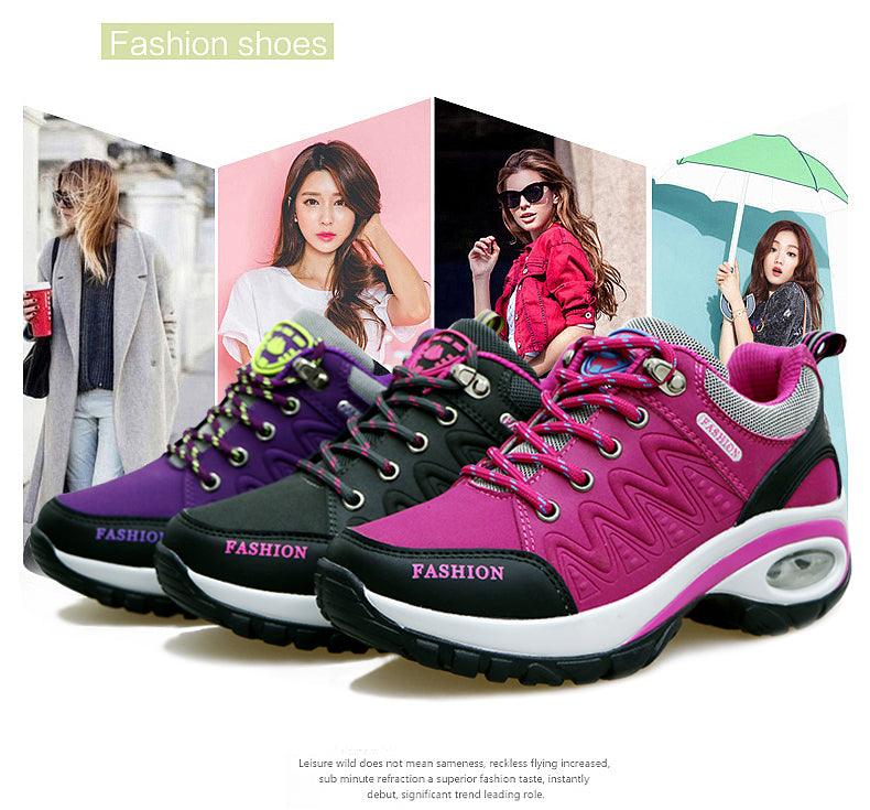 Women's Air Cushion Athletic Walking Sneakers Lightweight Mesh Shoes