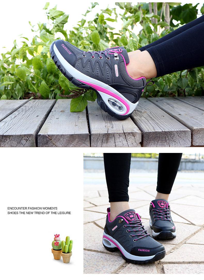 Women's Air Cushion Athletic Walking Sneakers Lightweight Mesh Shoes