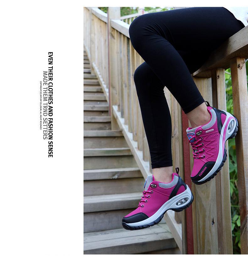 Women's Air Cushion Athletic Walking Sneakers Lightweight Mesh Shoes