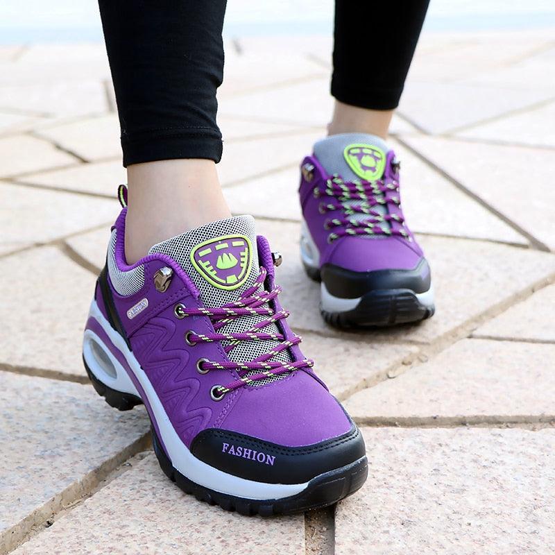 Women's Air Cushion Athletic Walking Sneakers Lightweight Mesh Shoes
