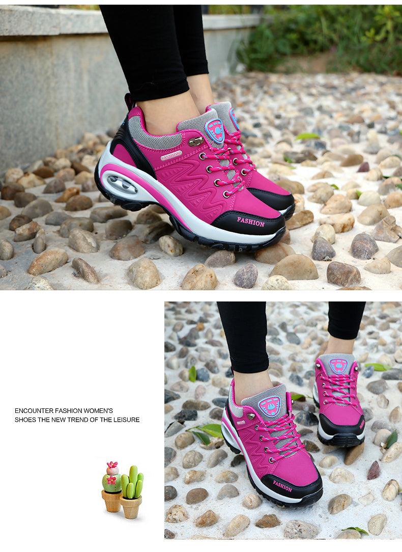 Women's Air Cushion Athletic Walking Sneakers Lightweight Mesh Shoes