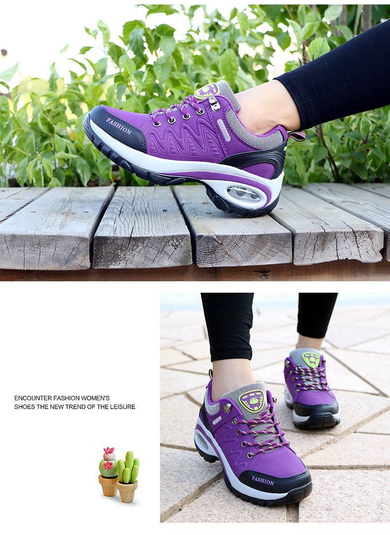 Women's Air Cushion Athletic Walking Sneakers Lightweight Mesh Shoes