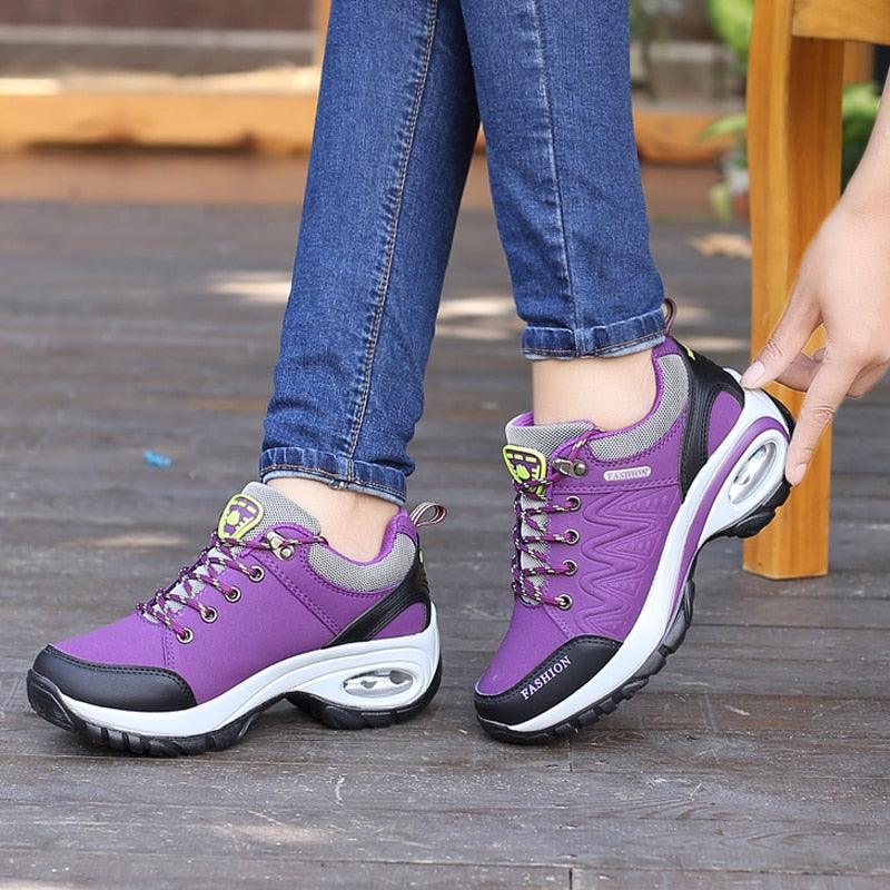 Women's Air Cushion Athletic Walking Sneakers Lightweight Mesh Shoes