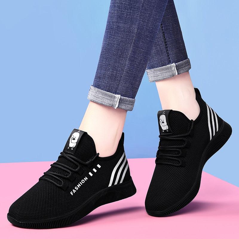 Stevvex women's lightweight air mesh running sneakers in a breathable, athletic design.