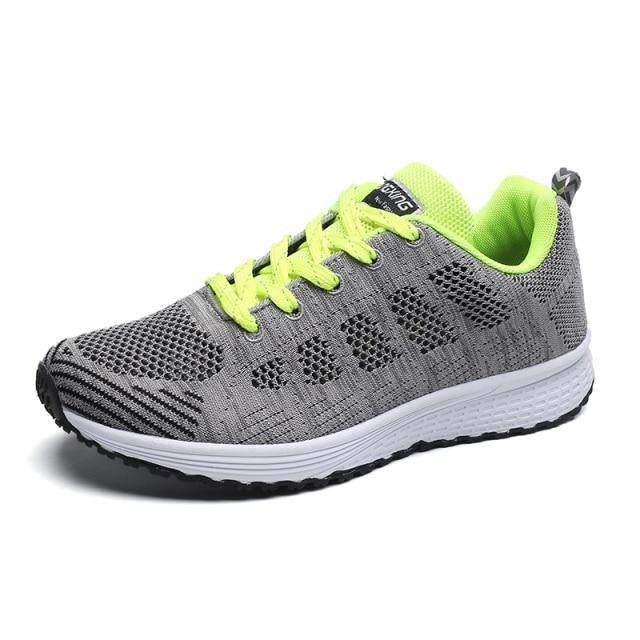 Women’s Breathable Knit Running Sneakers – Lightweight Lace-Up
