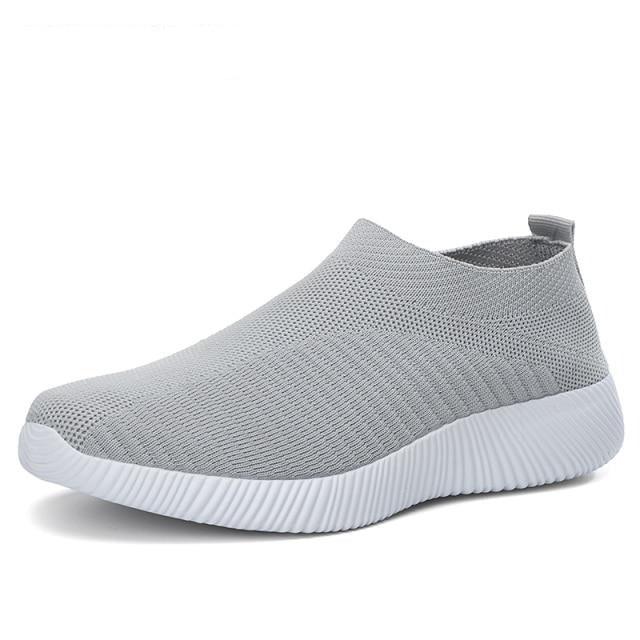 Women’s Breathable Knit Running Sneakers – Lightweight Lace-Up