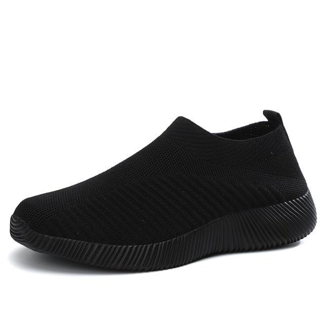 Women’s Breathable Knit Running Sneakers – Lightweight Lace-Up