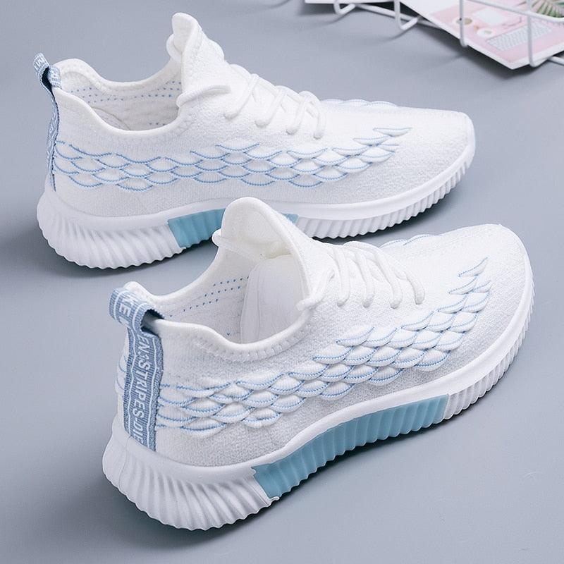 Stevvex women's breathable mesh walking sneakers in a lightweight, non-slip design