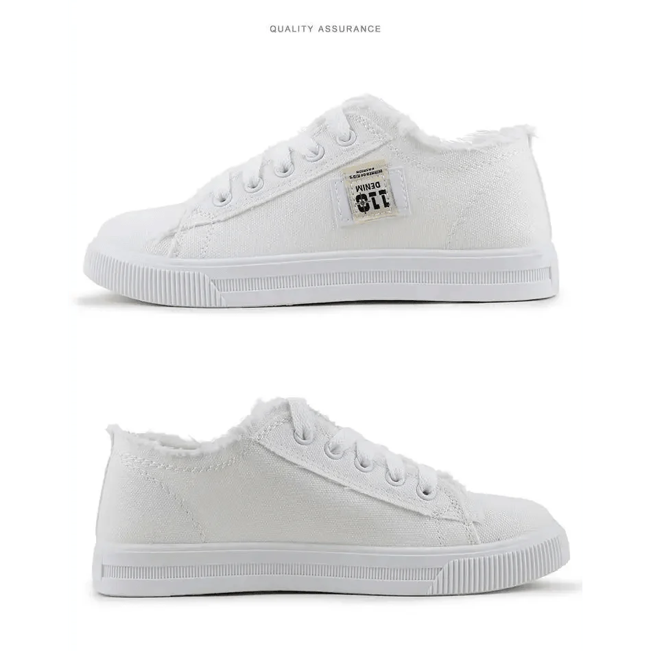 Women's Blue Canvas Sneakers Breathable Classic Denim Fashion Shoes