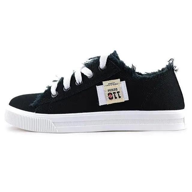 Women's Blue Canvas Sneakers Breathable Classic Denim Fashion Shoes
