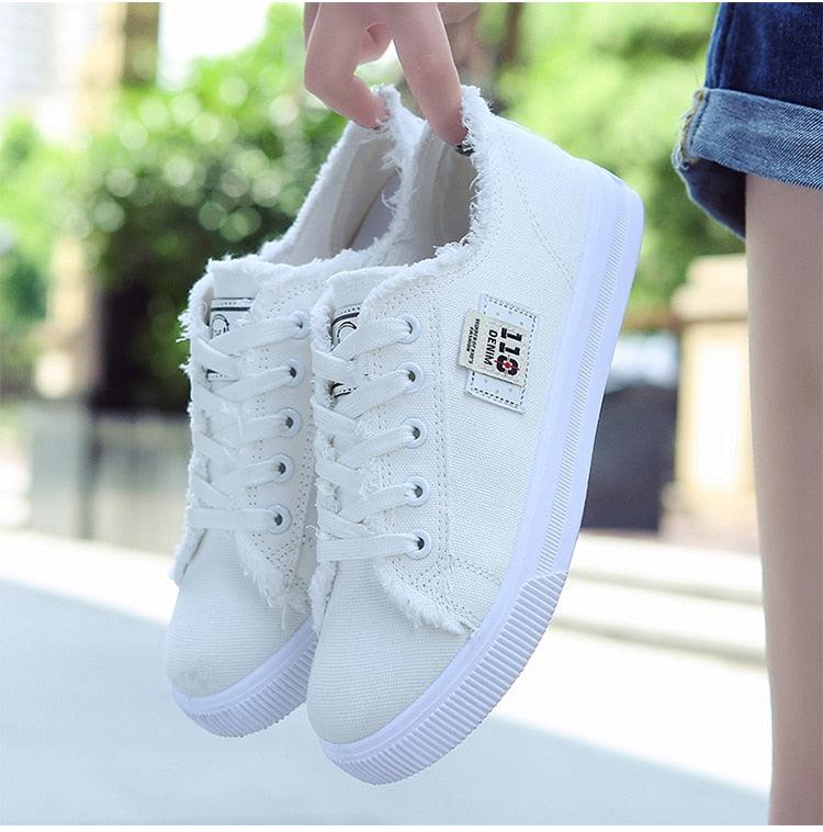 Women's Classic Canvas Low-Top Breathable Summer Casual Sneakers