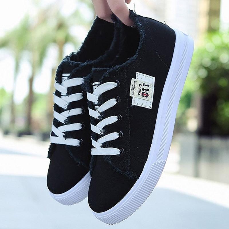 Women's Classic Canvas Low-Top Breathable Summer Casual Sneakers