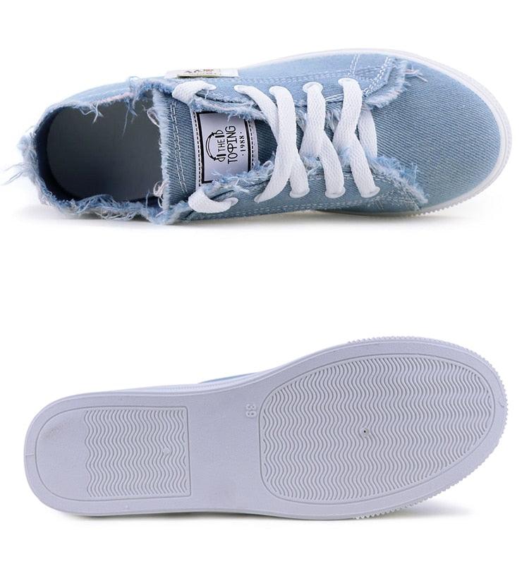 Women's Classic Canvas Low-Top Breathable Summer Casual Sneakers