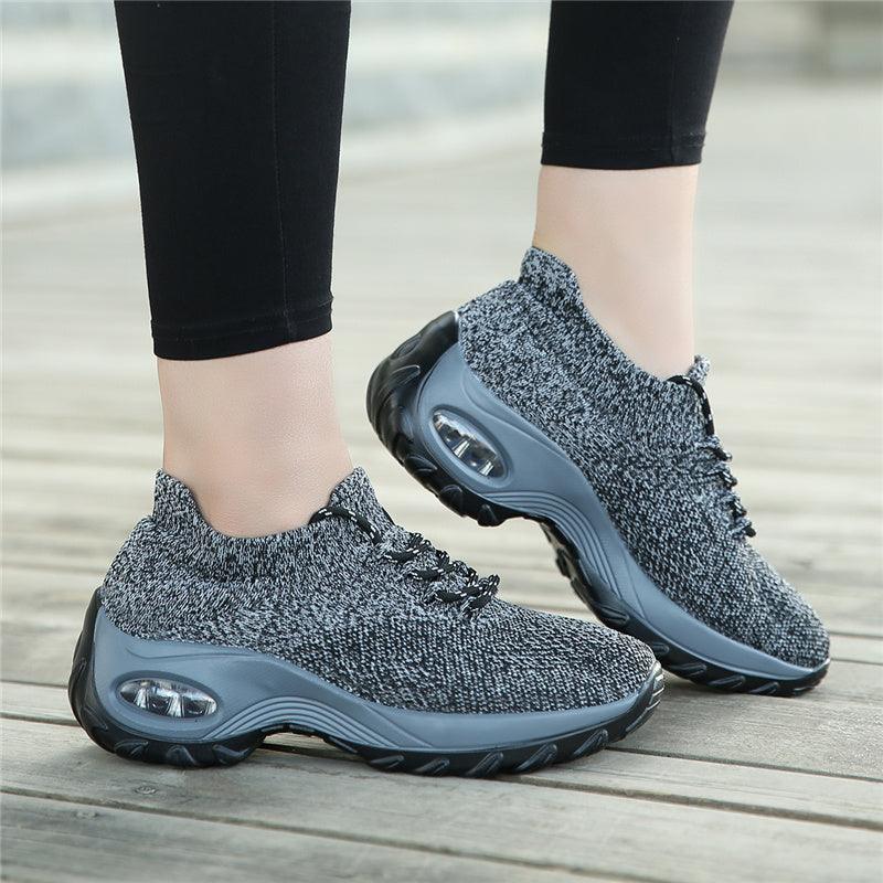 Women's Chunky Platform Sock Sneakers Breathable Mesh Walking Shoes