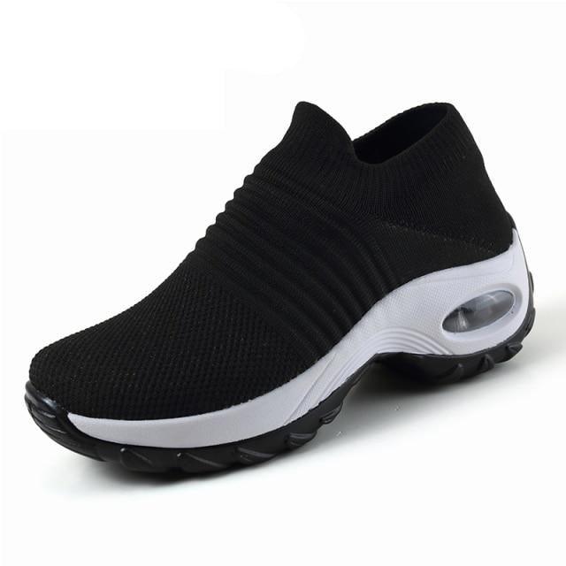 Women's Chunky Platform Sock Sneakers Breathable Mesh Walking Shoes