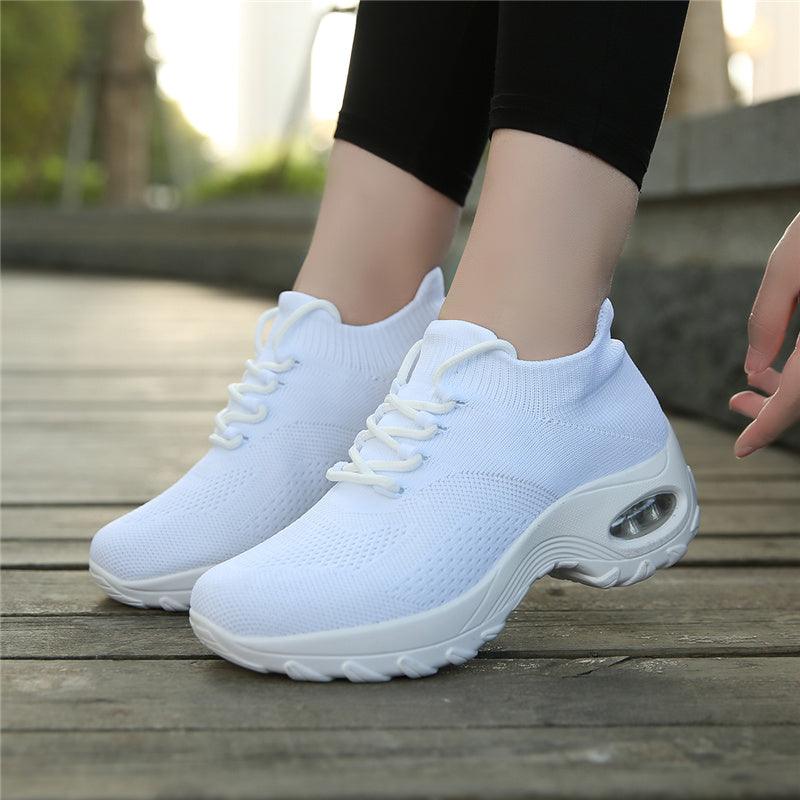 Women's Chunky Platform Sock Sneakers Breathable Mesh Walking Shoes