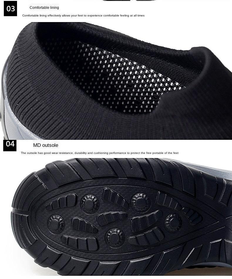 Women's Chunky Platform Sock Sneakers Breathable Mesh Walking Shoes