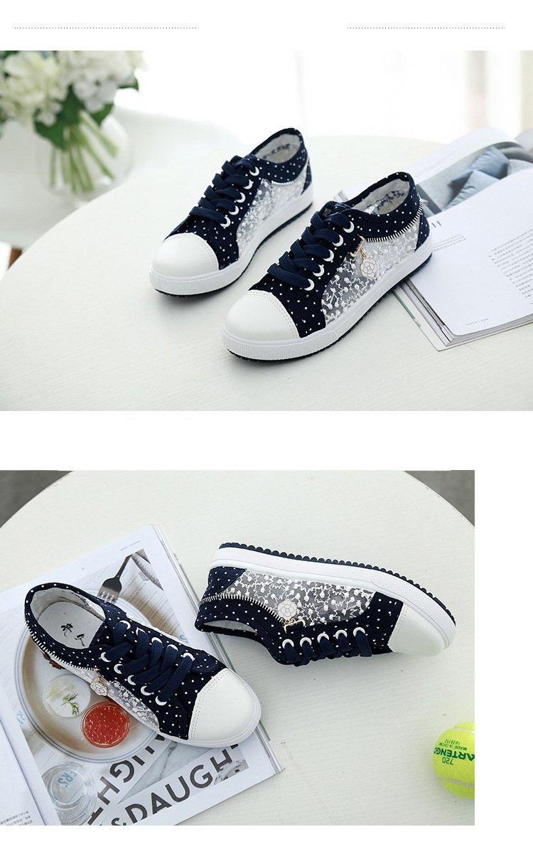 Women's Breathable Mesh Casual Tennis Shoes - Low Top Sneakers