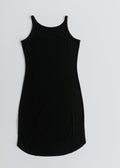Women's Sleeveless Full Slip - Minimalist Fitted Knee-Length Dress