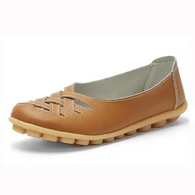 Women's Genuine Leather Flats Sandals Elegant Comfortable Soft Non Slip Design For Women