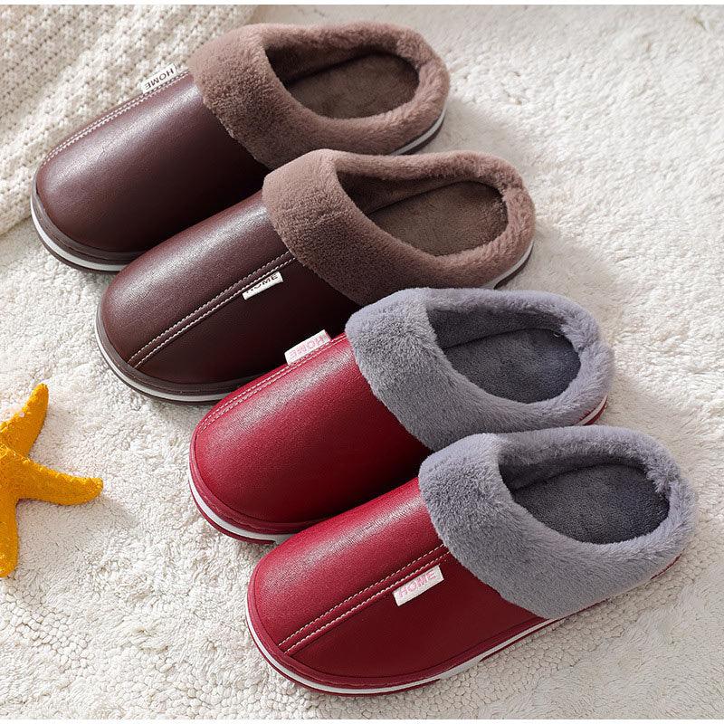 Memory Foam Plush Slippers - Non-Slip Warm Indoor House Shoes
