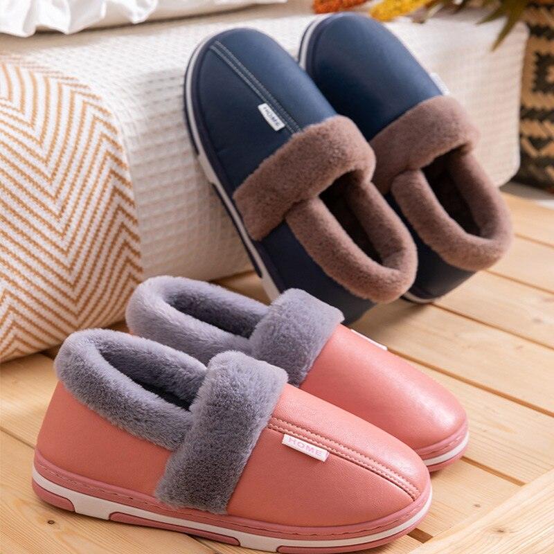 Memory Foam Plush Slippers - Non-Slip Warm Indoor House Shoes