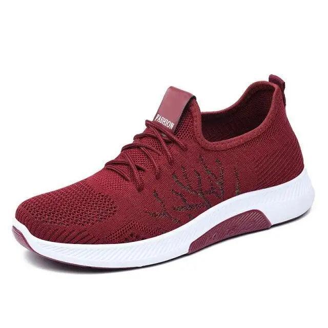 Women's Mesh Breathable Sneakers, Casual Walking Shoes, Soft Sole