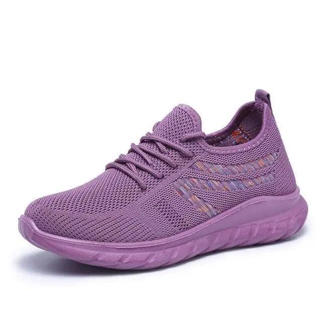 Women's Mesh Breathable Sneakers, Casual Walking Shoes, Soft Sole