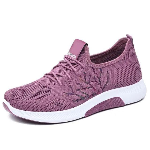 Women's Mesh Breathable Sneakers, Casual Walking Shoes, Soft Sole