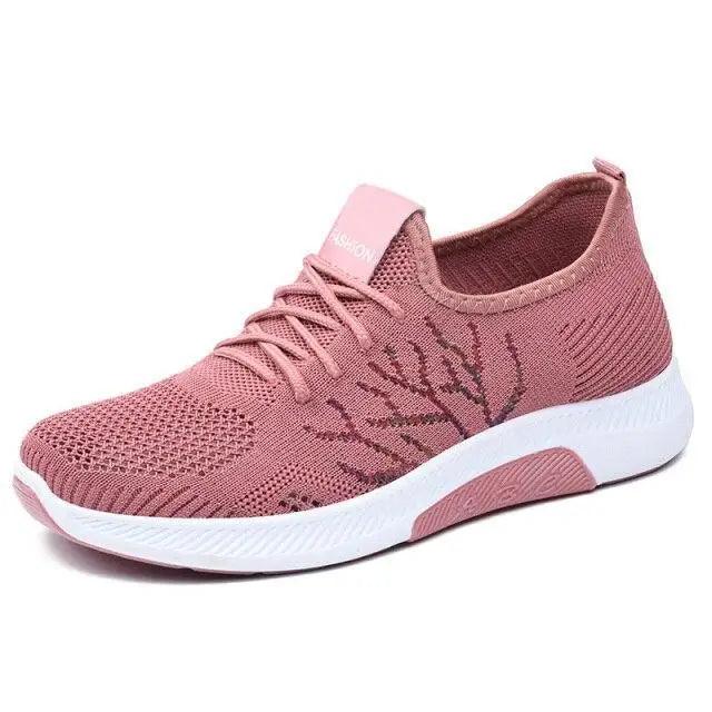 Women's Mesh Breathable Sneakers, Casual Walking Shoes, Soft Sole