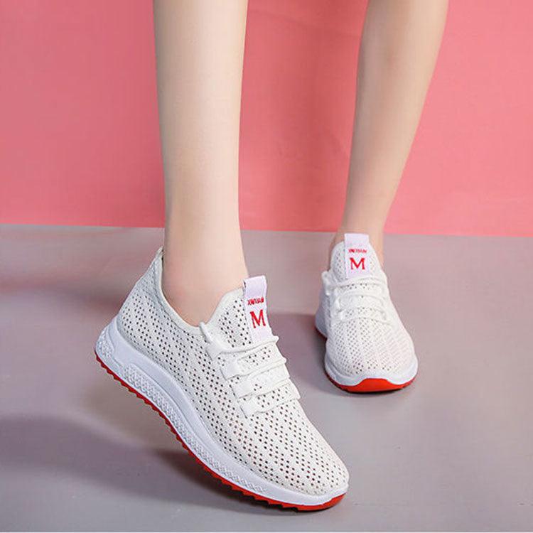Women's Breathable Mesh Slip-On Walking Sneakers Lightweight Shoes