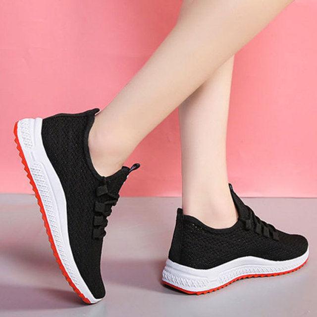 Women's Breathable Mesh Slip-On Walking Sneakers Lightweight Shoes