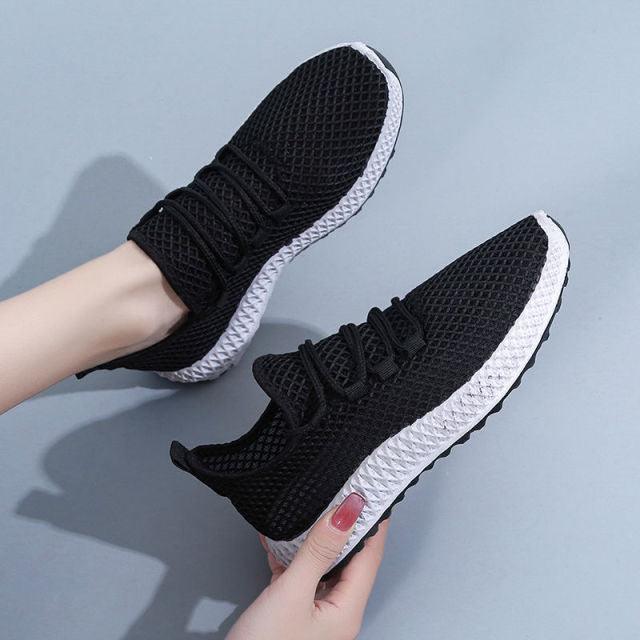 Women's Breathable Mesh Slip-On Walking Sneakers Lightweight Shoes