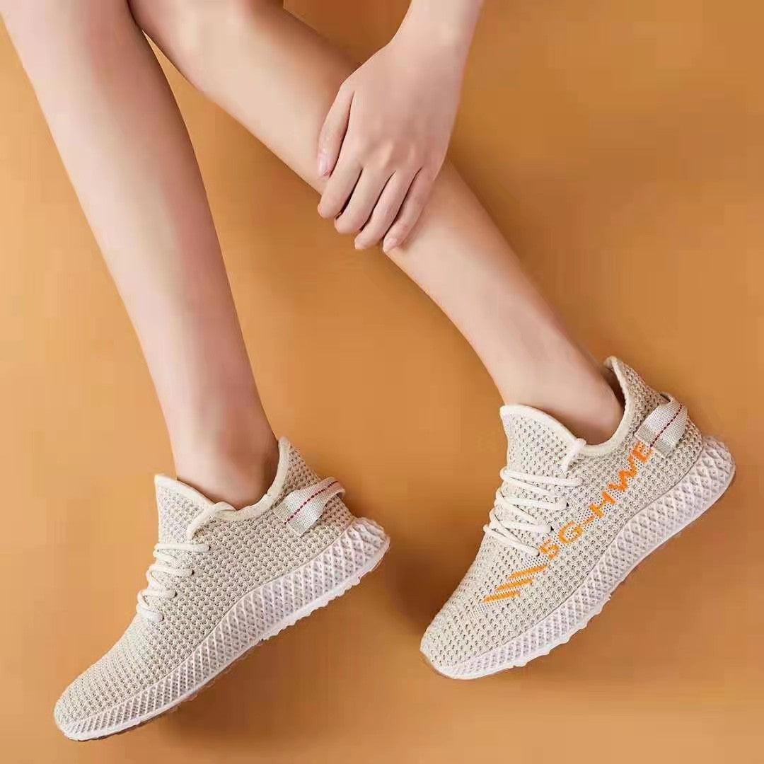 Women's Breathable Mesh Slip-On Walking Sneakers Lightweight Shoes