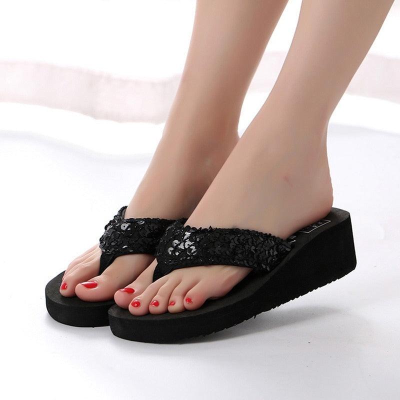 Girls Pink Butterfly Platform Sandals Summer Dressy Open Toe Shoes