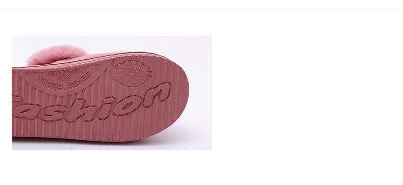 Women's Rabbit Ear Memory Foam Slippers - Cozy House Shoes