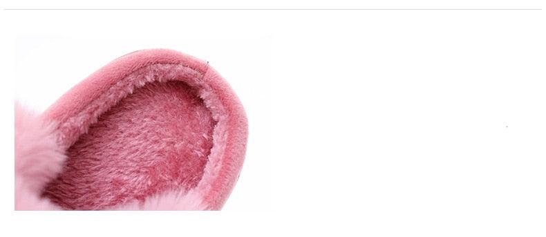Women's Rabbit Ear Memory Foam Slippers - Cozy House Shoes