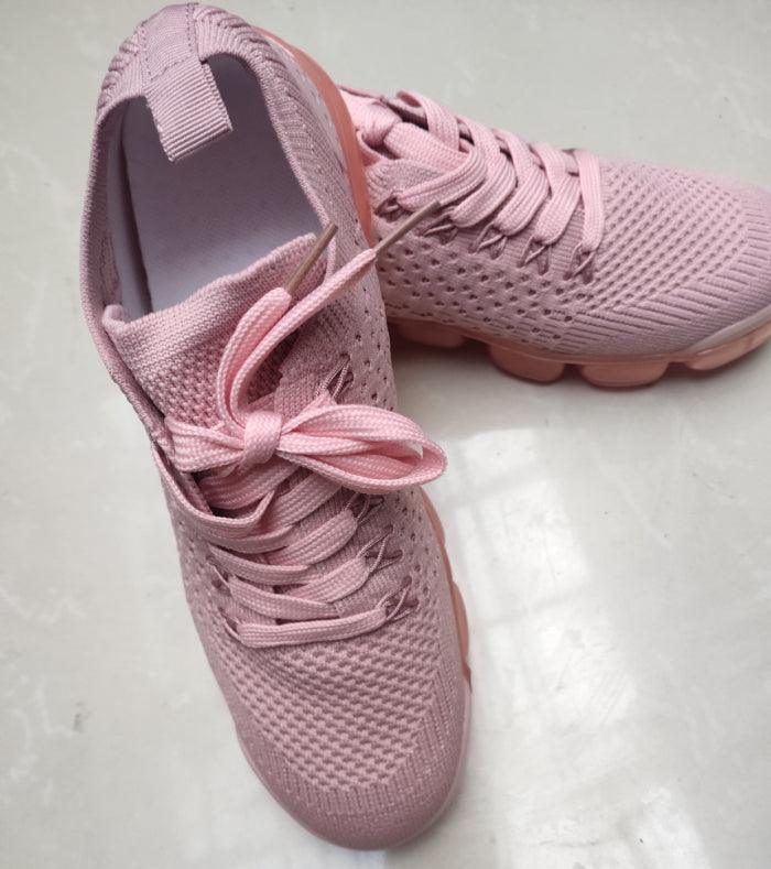 Women's Lightweight Mesh Platform Sneakers Air Cushion Walking Shoes